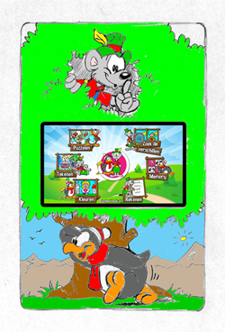 van schets tot een volwaardig ingekleurd wandmodel